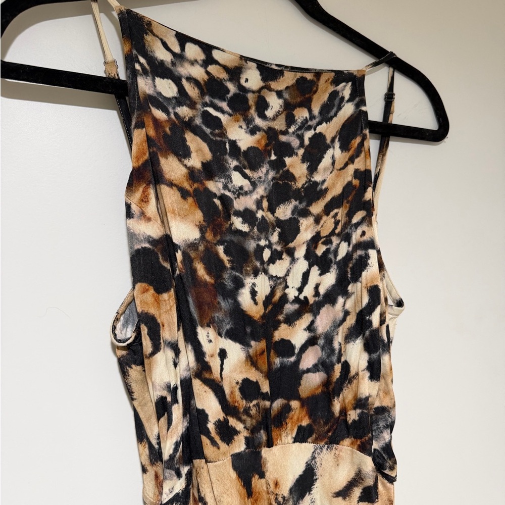 ANTHROPOLOGIE High Neck Midi Slip Dress - Size XL